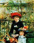 Two Sisters on the Terrace by Pierre Auguste Renoir